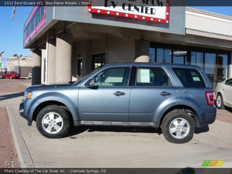 Blue Flame Metallic / Stone 2012 Ford Escape XLS
