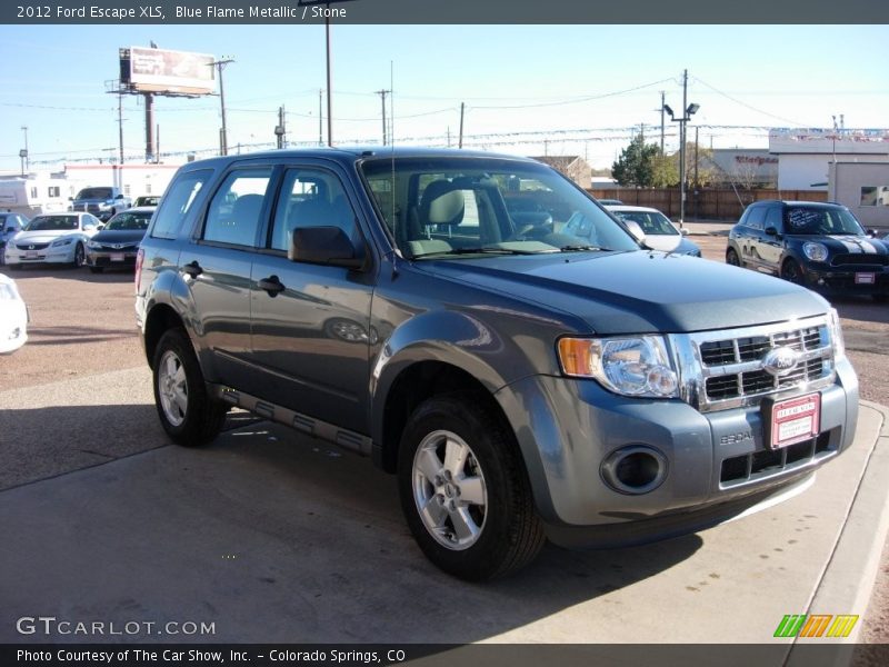 Blue Flame Metallic / Stone 2012 Ford Escape XLS