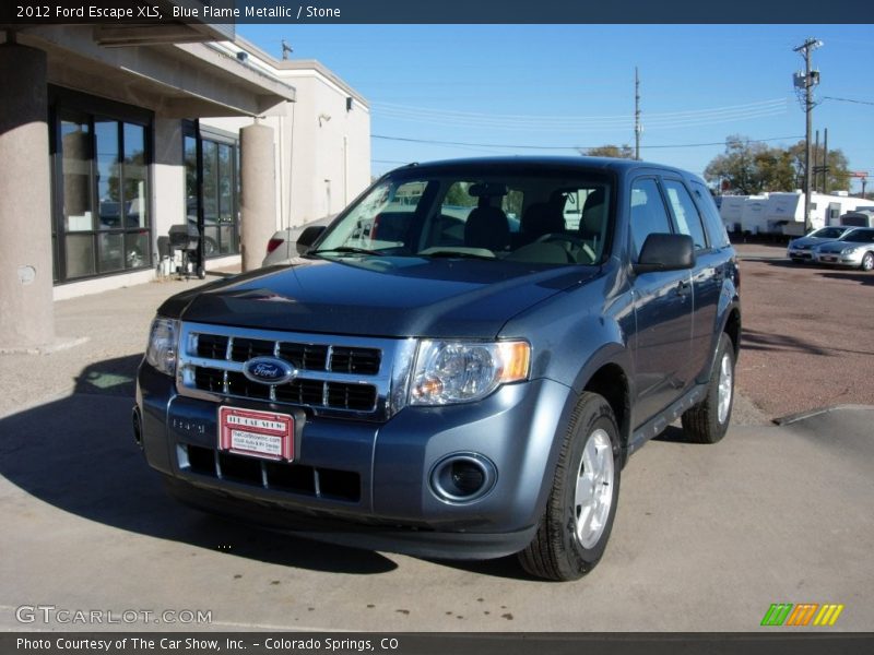 Blue Flame Metallic / Stone 2012 Ford Escape XLS