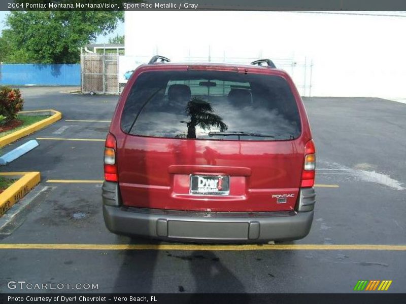 Sport Red Metallic / Gray 2004 Pontiac Montana MontanaVision