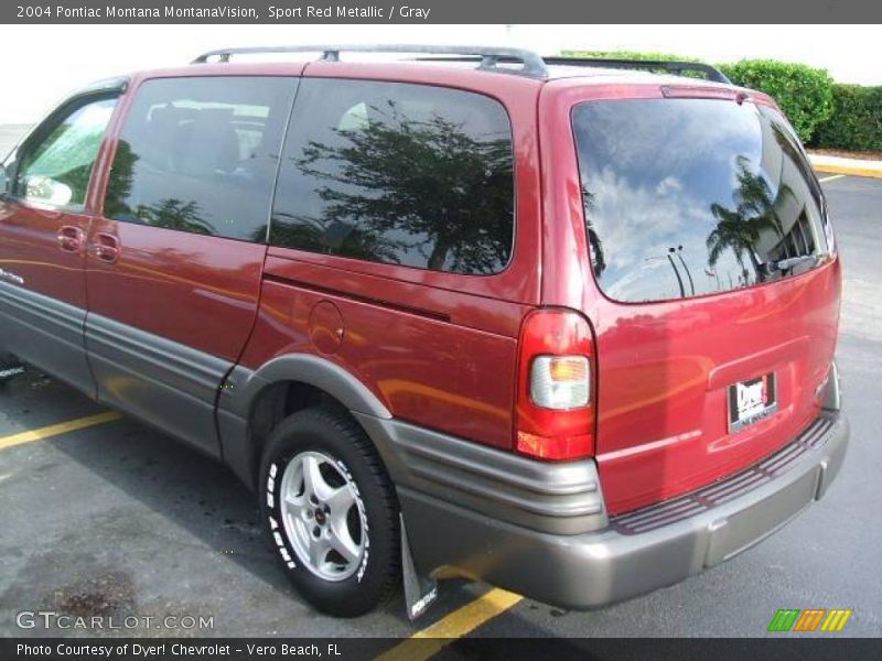 Sport Red Metallic / Gray 2004 Pontiac Montana MontanaVision