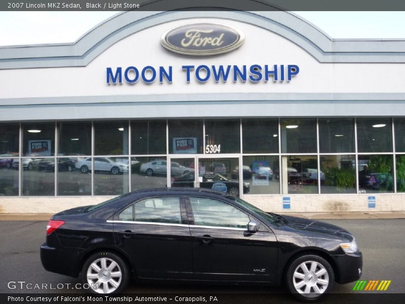 Black / Light Stone 2007 Lincoln MKZ Sedan