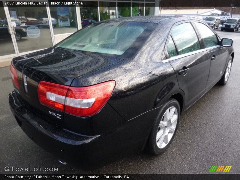 Black / Light Stone 2007 Lincoln MKZ Sedan