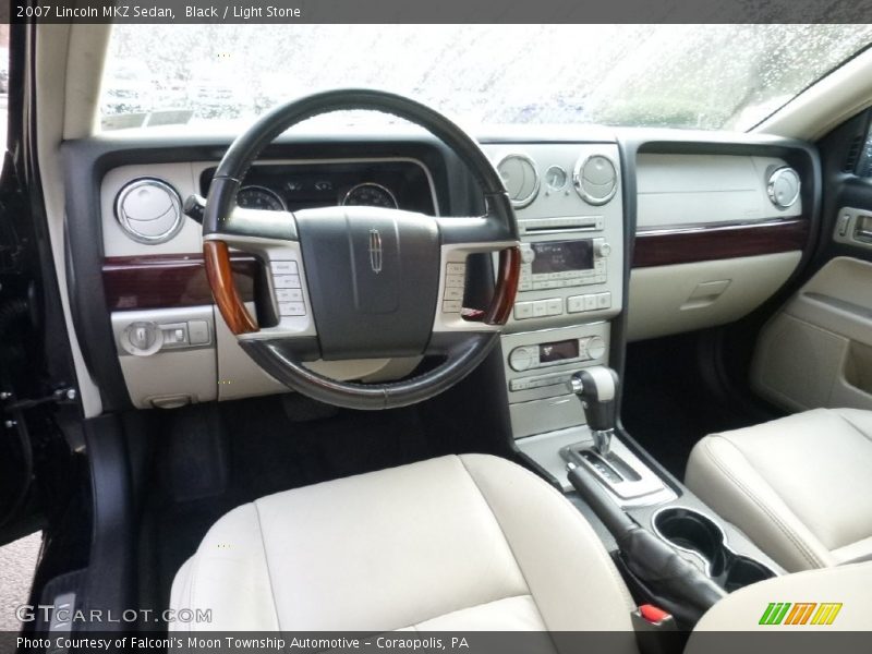 Black / Light Stone 2007 Lincoln MKZ Sedan