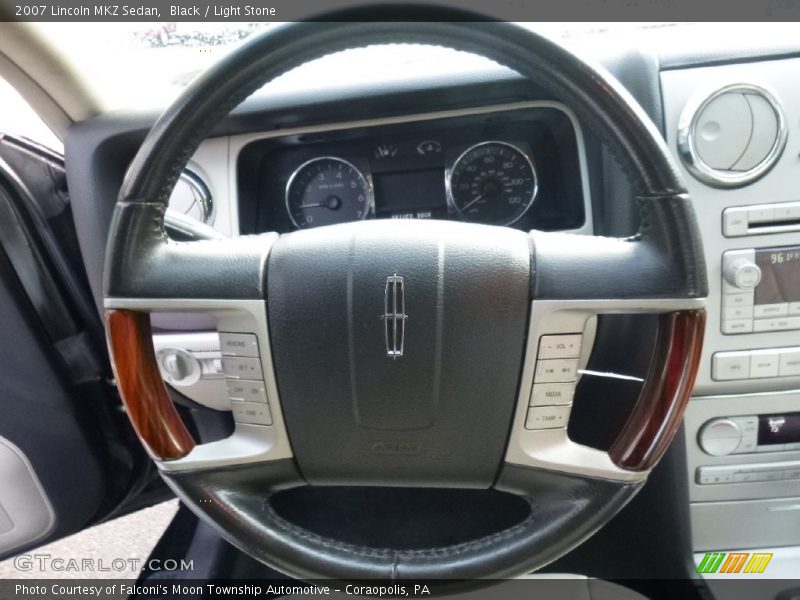 Black / Light Stone 2007 Lincoln MKZ Sedan