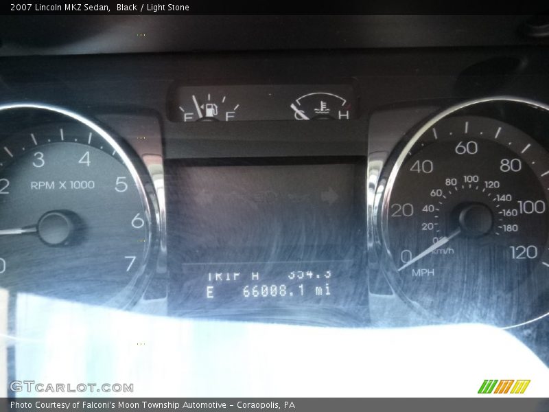 Black / Light Stone 2007 Lincoln MKZ Sedan