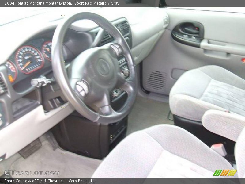Sport Red Metallic / Gray 2004 Pontiac Montana MontanaVision