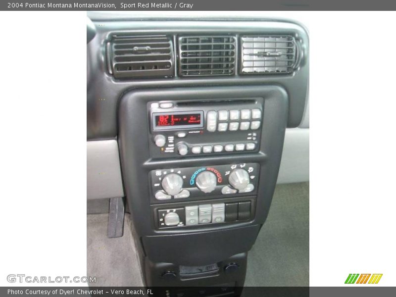 Sport Red Metallic / Gray 2004 Pontiac Montana MontanaVision