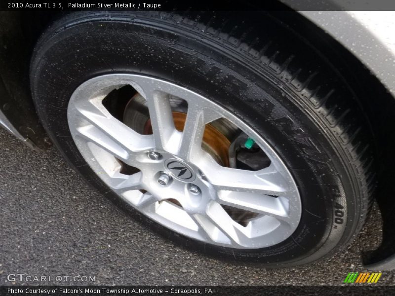 Palladium Silver Metallic / Taupe 2010 Acura TL 3.5