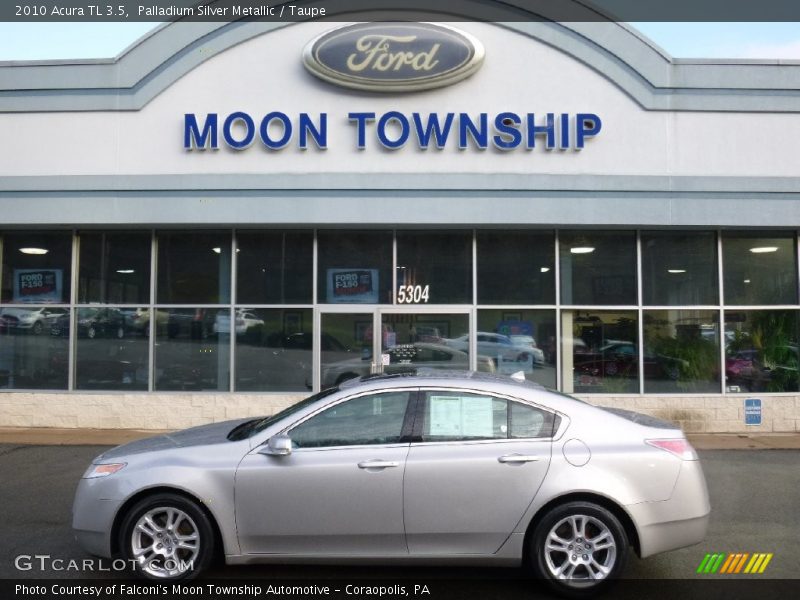 Palladium Silver Metallic / Taupe 2010 Acura TL 3.5