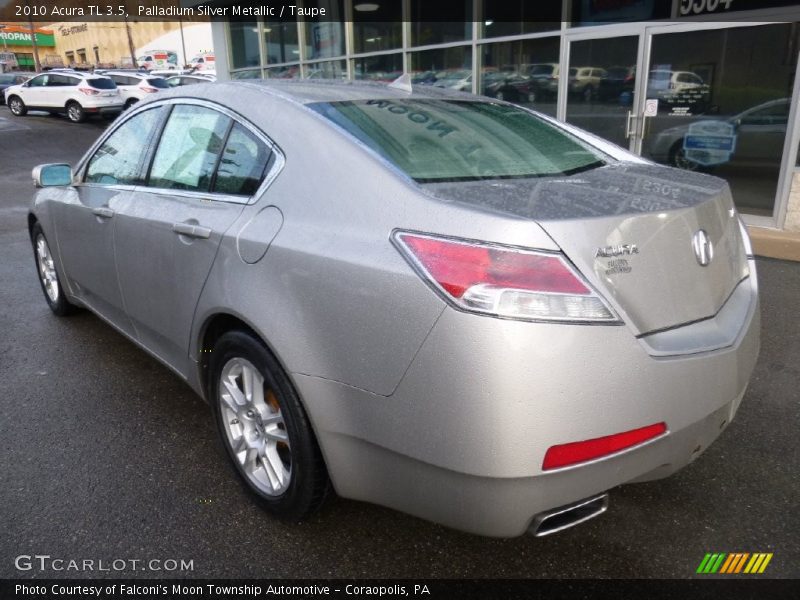 Palladium Silver Metallic / Taupe 2010 Acura TL 3.5