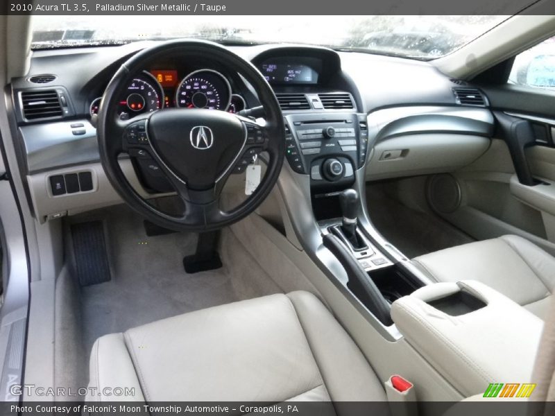 Palladium Silver Metallic / Taupe 2010 Acura TL 3.5