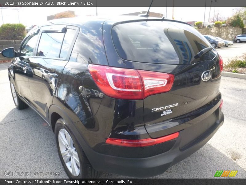 Black Cherry / Black 2013 Kia Sportage LX AWD