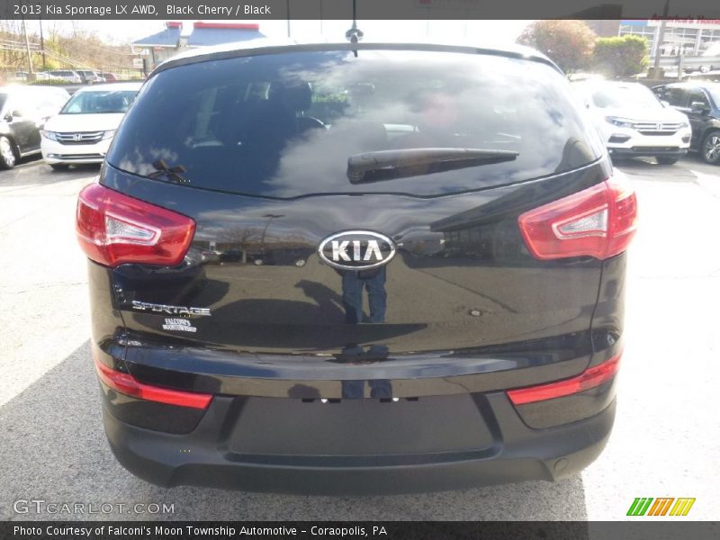Black Cherry / Black 2013 Kia Sportage LX AWD