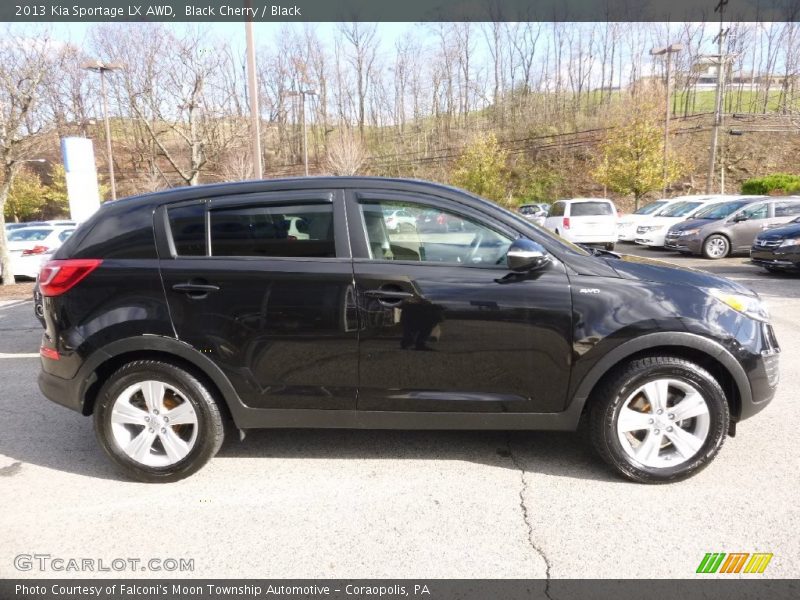 Black Cherry / Black 2013 Kia Sportage LX AWD