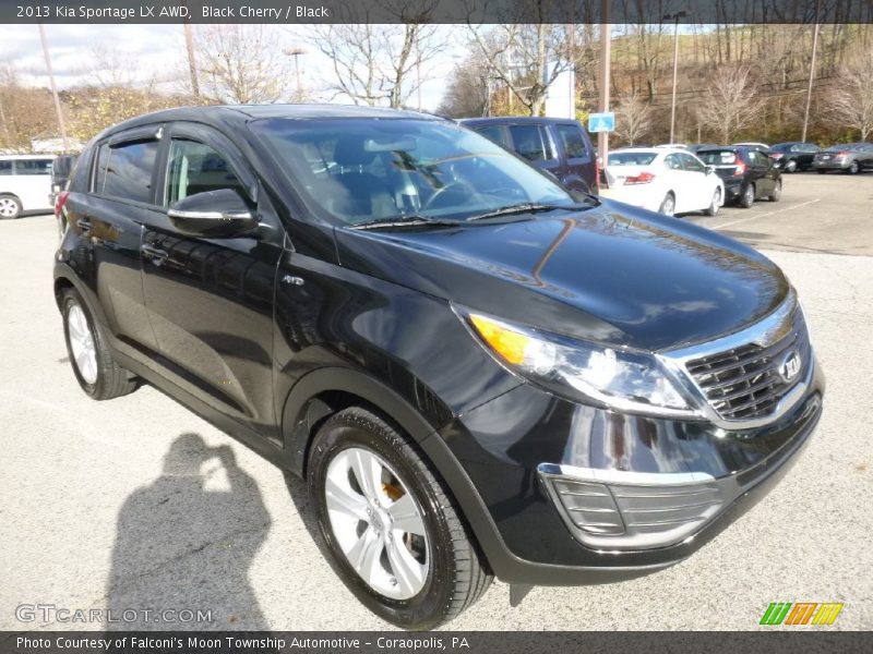 Black Cherry / Black 2013 Kia Sportage LX AWD