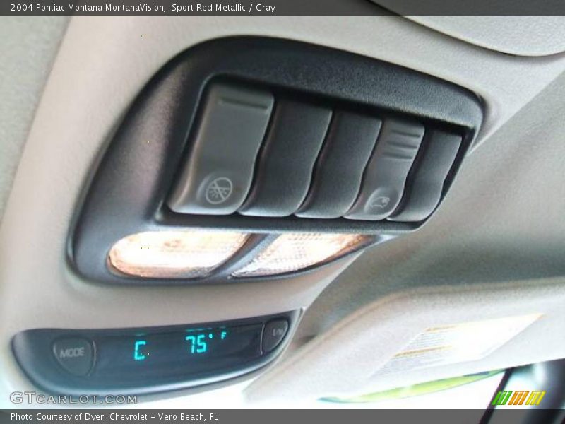 Sport Red Metallic / Gray 2004 Pontiac Montana MontanaVision