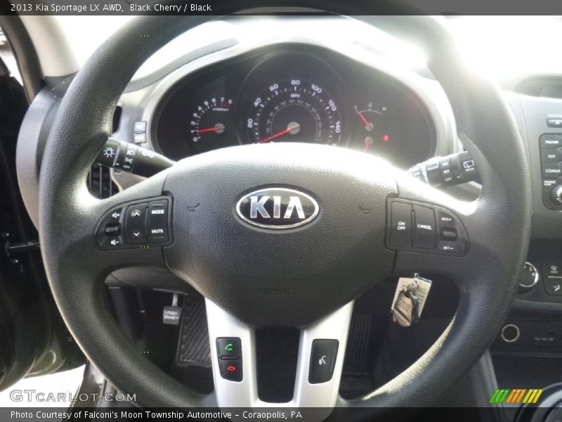 Black Cherry / Black 2013 Kia Sportage LX AWD