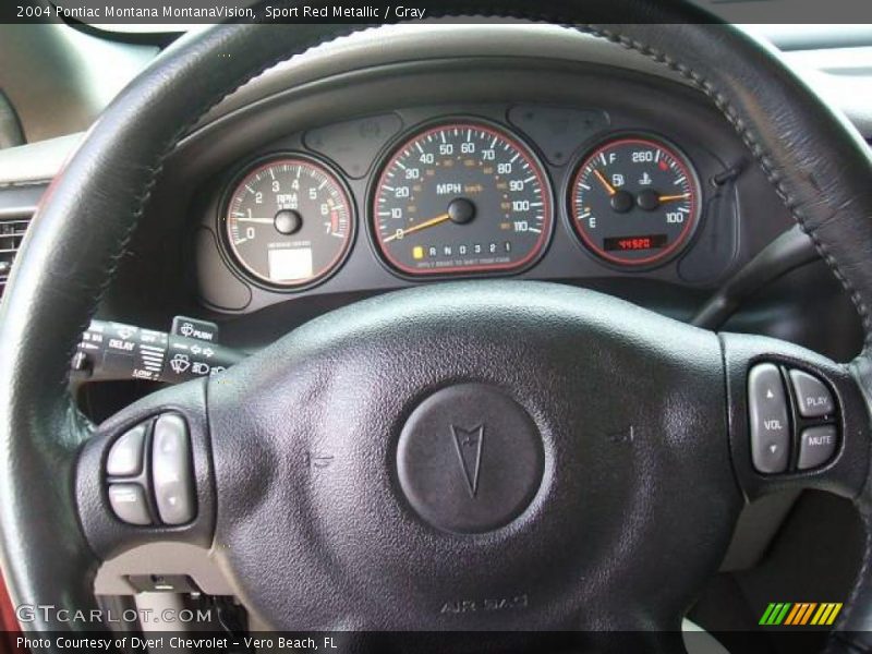 Sport Red Metallic / Gray 2004 Pontiac Montana MontanaVision