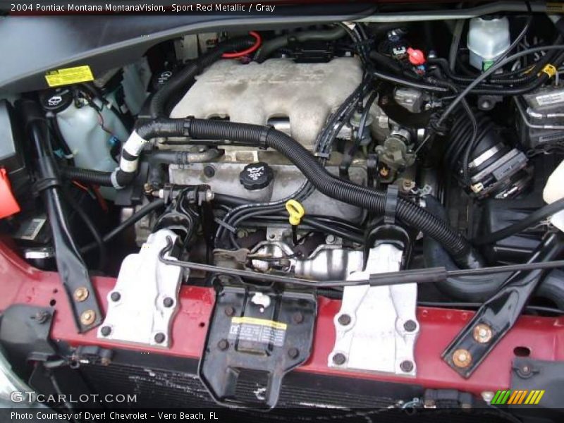 Sport Red Metallic / Gray 2004 Pontiac Montana MontanaVision