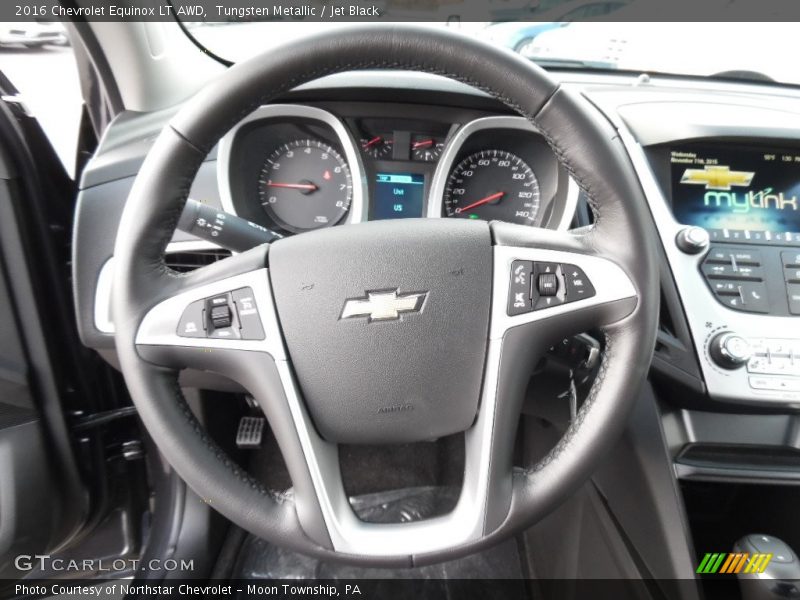 Tungsten Metallic / Jet Black 2016 Chevrolet Equinox LT AWD