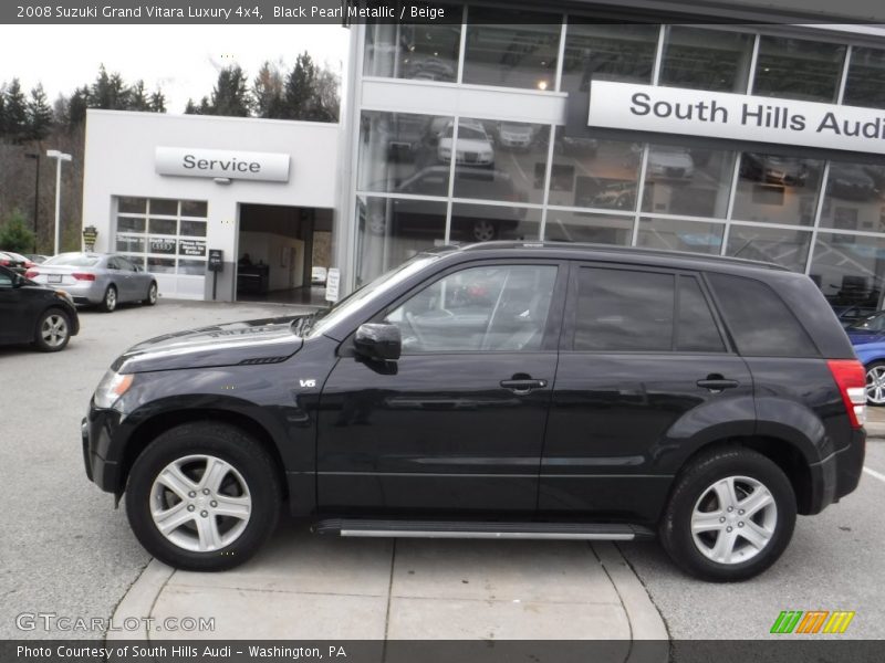 Black Pearl Metallic / Beige 2008 Suzuki Grand Vitara Luxury 4x4