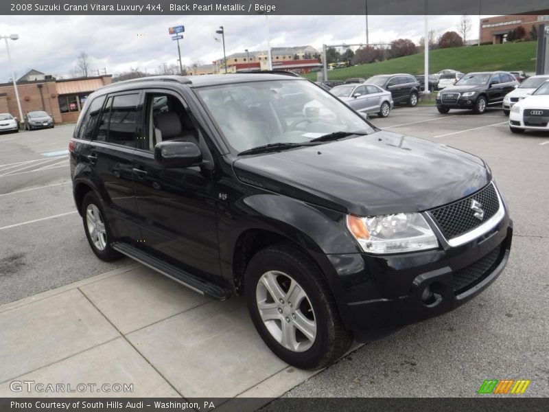 Black Pearl Metallic / Beige 2008 Suzuki Grand Vitara Luxury 4x4