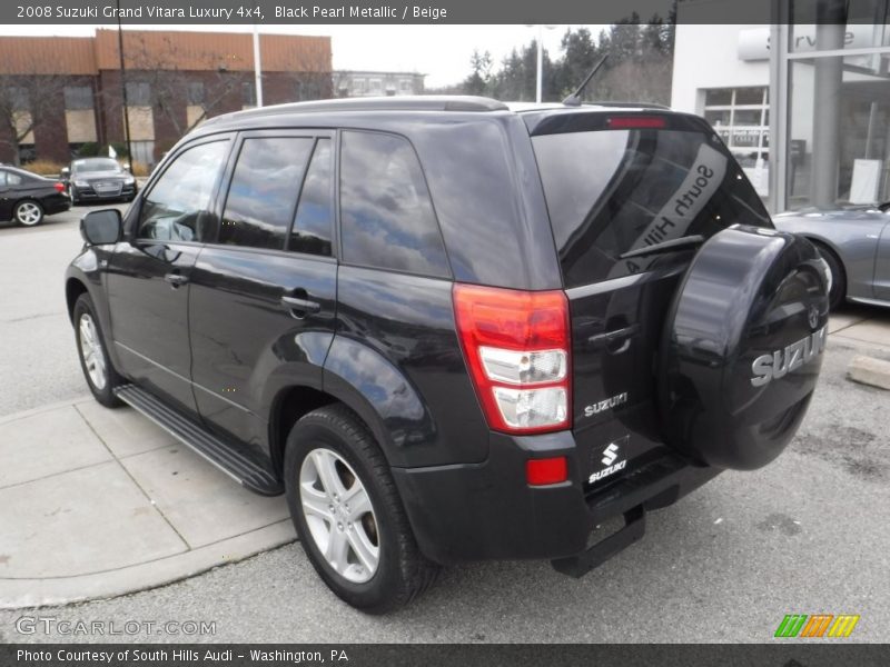 Black Pearl Metallic / Beige 2008 Suzuki Grand Vitara Luxury 4x4
