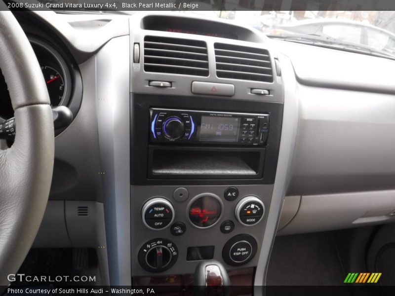 Black Pearl Metallic / Beige 2008 Suzuki Grand Vitara Luxury 4x4