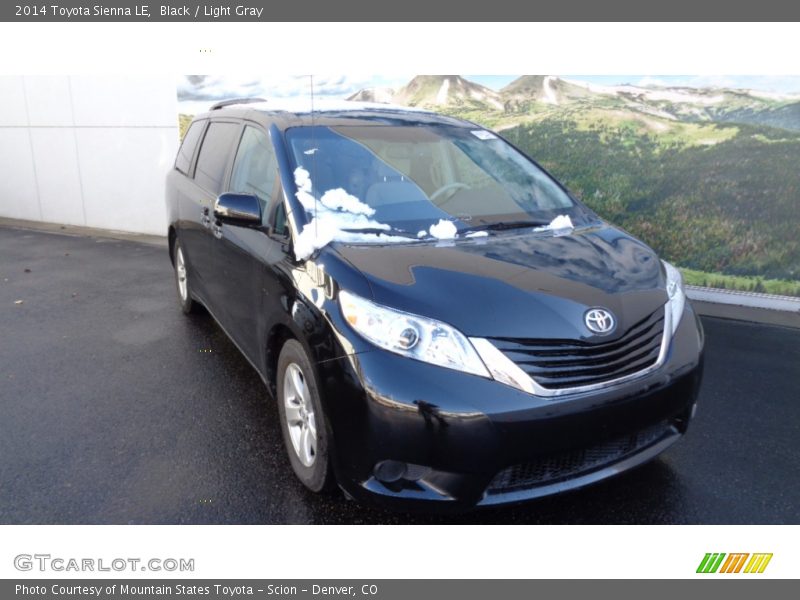 Black / Light Gray 2014 Toyota Sienna LE