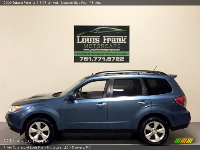 Newport Blue Pearl / Platinum 2009 Subaru Forester 2.5 XT Limited