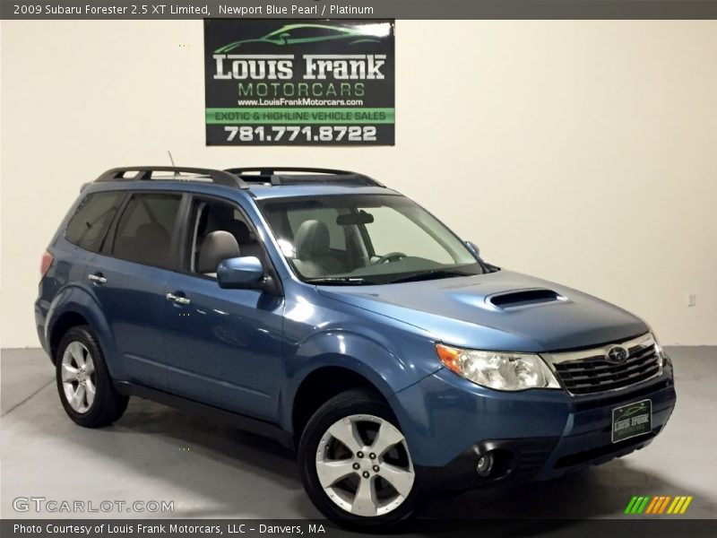 Newport Blue Pearl / Platinum 2009 Subaru Forester 2.5 XT Limited