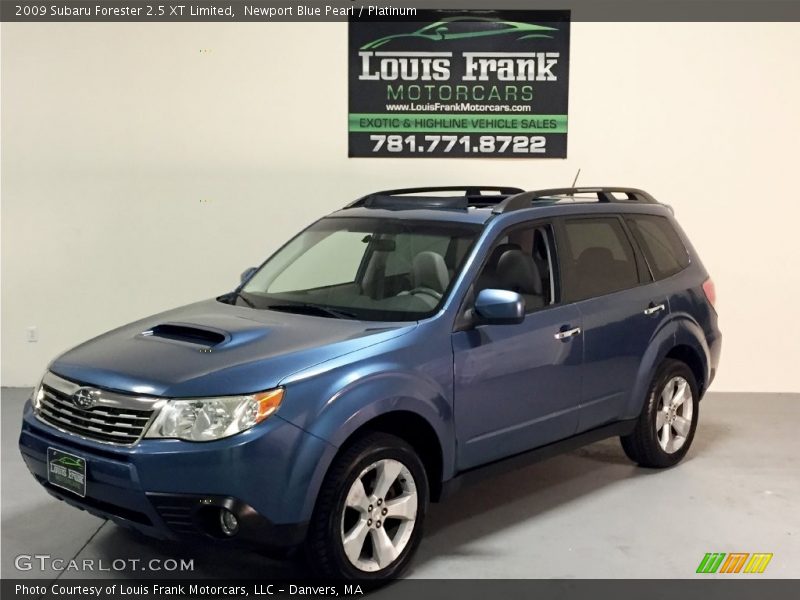 Newport Blue Pearl / Platinum 2009 Subaru Forester 2.5 XT Limited