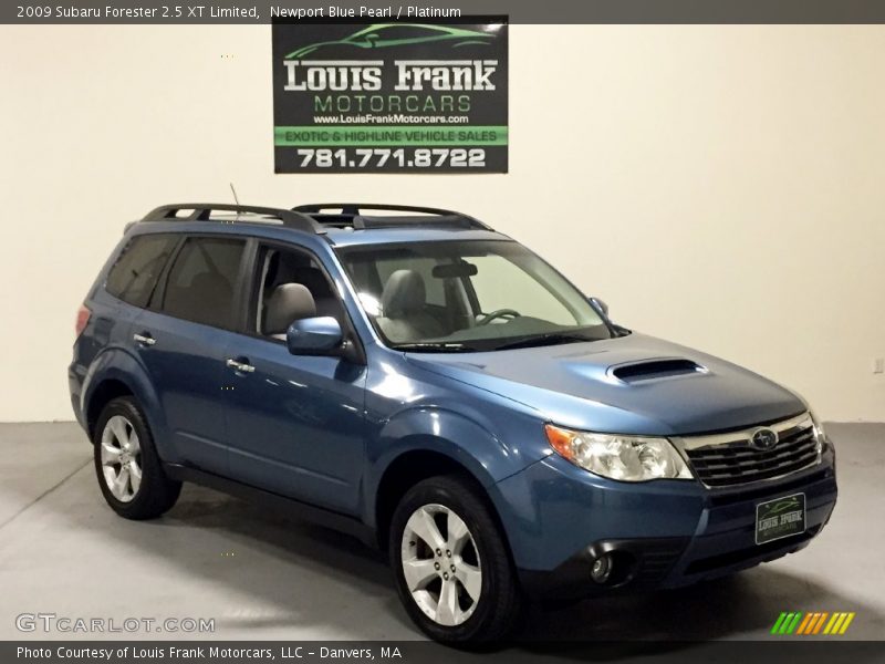 Newport Blue Pearl / Platinum 2009 Subaru Forester 2.5 XT Limited