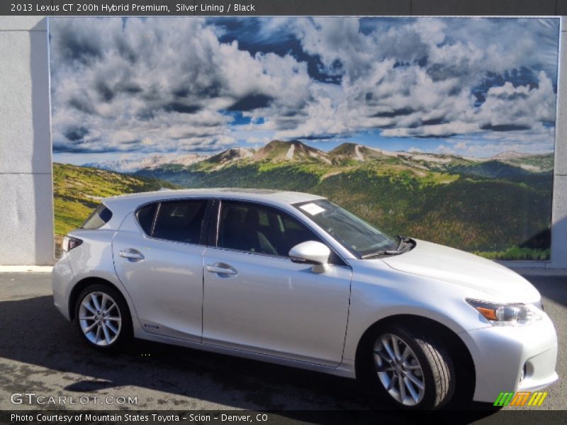 Silver Lining / Black 2013 Lexus CT 200h Hybrid Premium