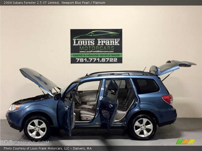 Newport Blue Pearl / Platinum 2009 Subaru Forester 2.5 XT Limited