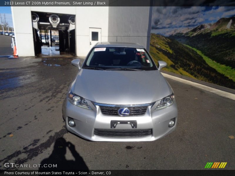 Silver Lining / Black 2013 Lexus CT 200h Hybrid Premium