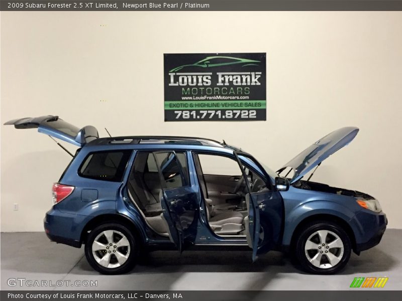 Newport Blue Pearl / Platinum 2009 Subaru Forester 2.5 XT Limited