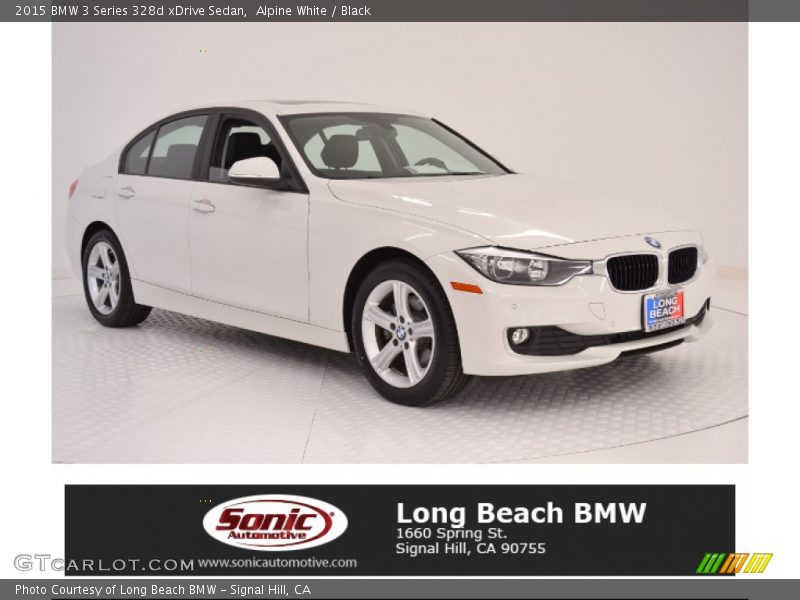 Alpine White / Black 2015 BMW 3 Series 328d xDrive Sedan