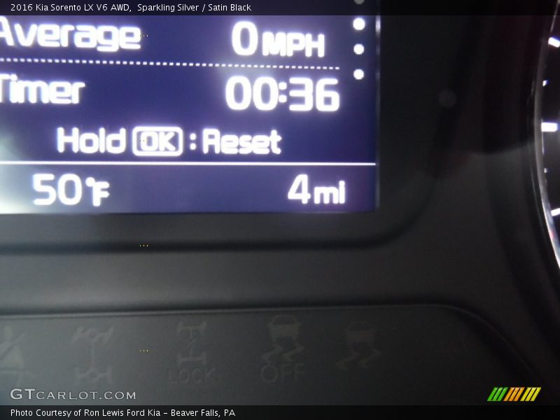 Sparkling Silver / Satin Black 2016 Kia Sorento LX V6 AWD