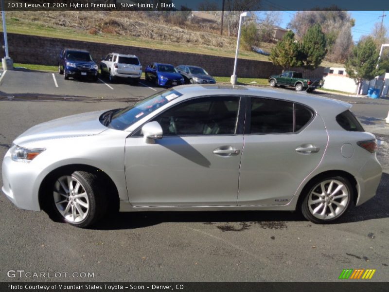 Silver Lining / Black 2013 Lexus CT 200h Hybrid Premium