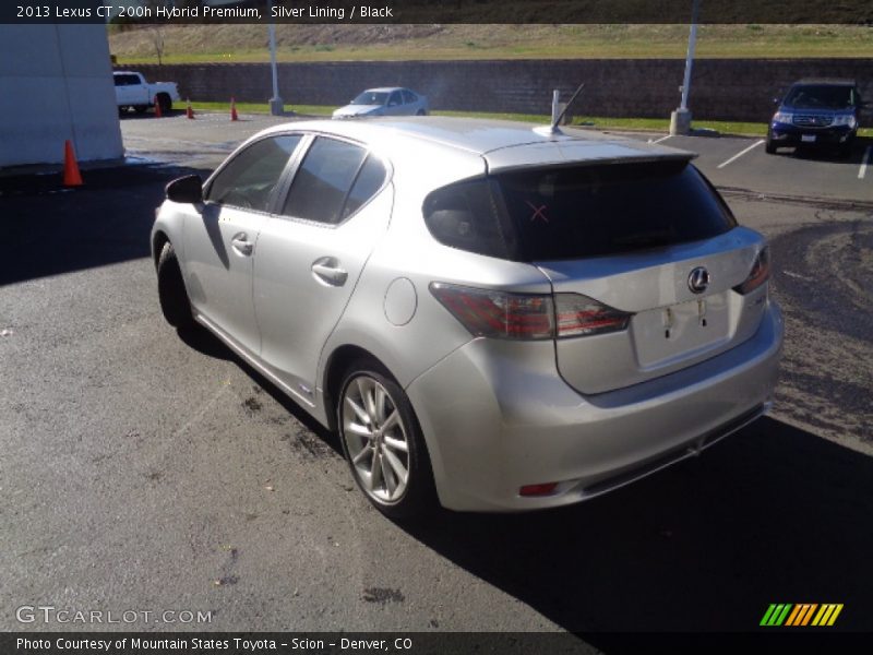 Silver Lining / Black 2013 Lexus CT 200h Hybrid Premium