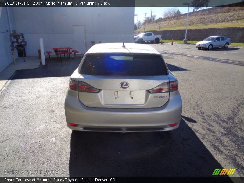 Silver Lining / Black 2013 Lexus CT 200h Hybrid Premium