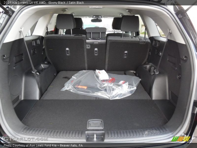 Ebony Black / Satin Black 2016 Kia Sorento LX V6 AWD