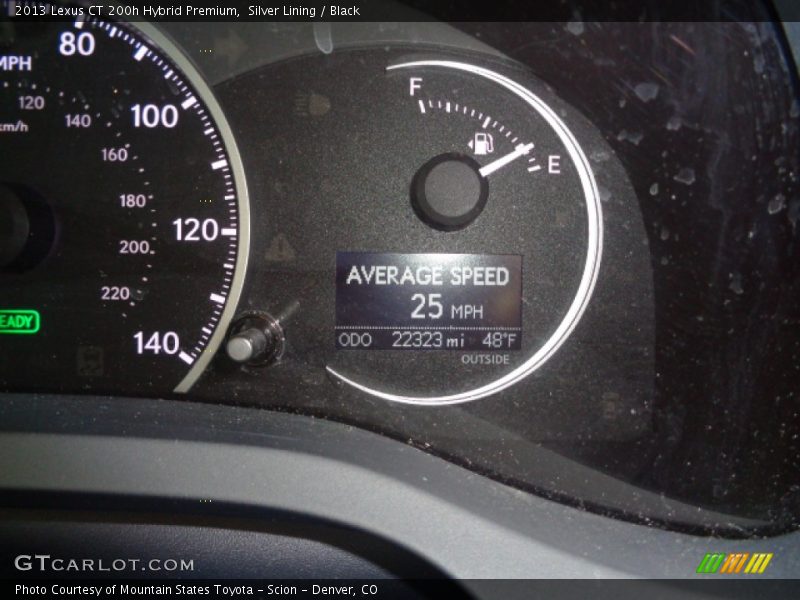 Silver Lining / Black 2013 Lexus CT 200h Hybrid Premium