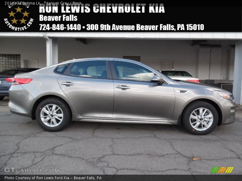 Titanium Gray / Black 2016 Kia Optima LX