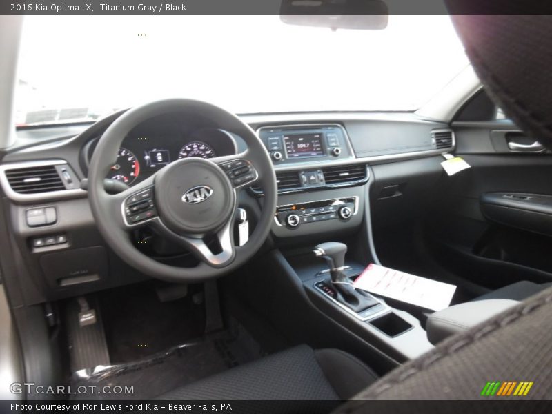 Black Interior - 2016 Optima LX 