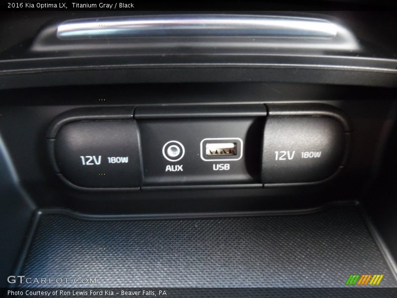 Titanium Gray / Black 2016 Kia Optima LX