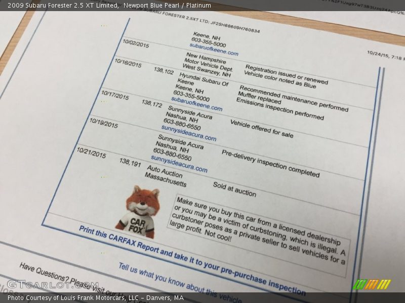 Newport Blue Pearl / Platinum 2009 Subaru Forester 2.5 XT Limited