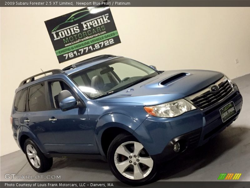 Newport Blue Pearl / Platinum 2009 Subaru Forester 2.5 XT Limited
